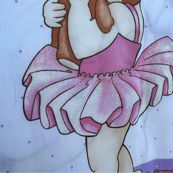 Daisy Kingdom Ballerina Babies #4342 4 Block Pillow Panel Glitter Pastel 36x46 - Picture 13 of 13